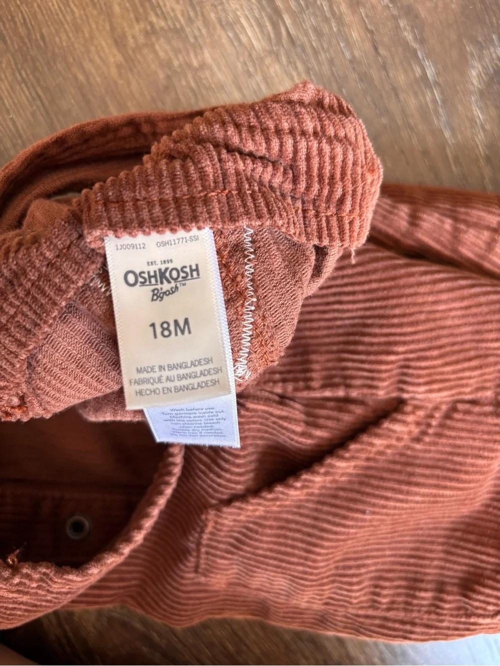 Oshkosh Corduroy Overall Dress